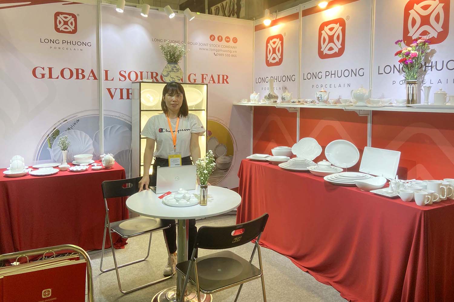 Sứ Long Phương ghi dấu ấn tại Global Sourcing Fair Vietnam 2023