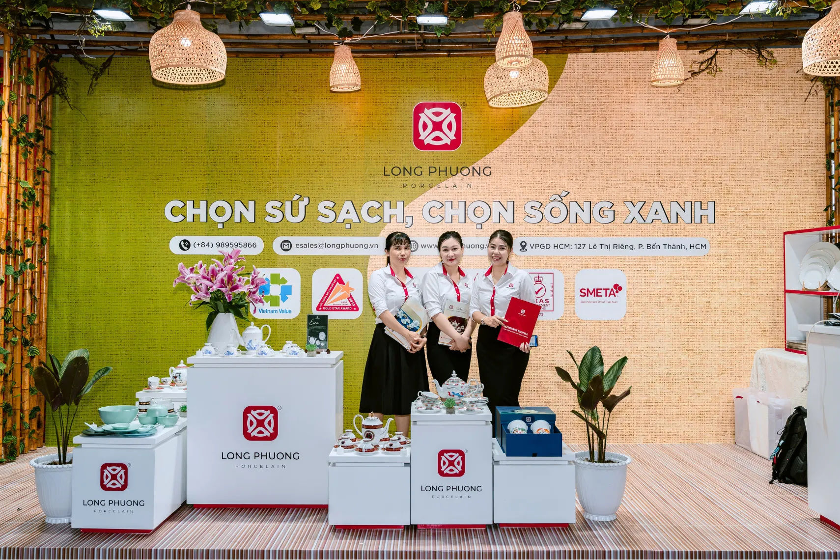 Sứ Long Phương đồng hành cùng Lễ hội Ẩm thực Chay 2025 với vai trò Nhà tài trợ Vàng